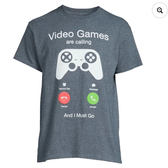 Games Calling Men's & Big Men's Graphic Tee with Short Sleeves - Picture 1 of 5
